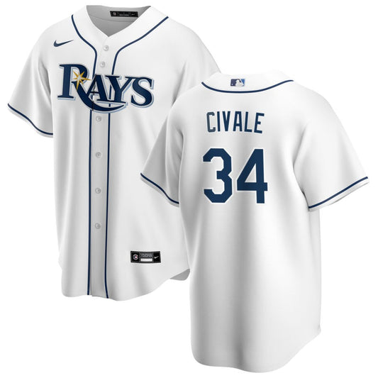 Aaron Civale Tampa Bay Rays Nike Youth Home Replica Jersey - White